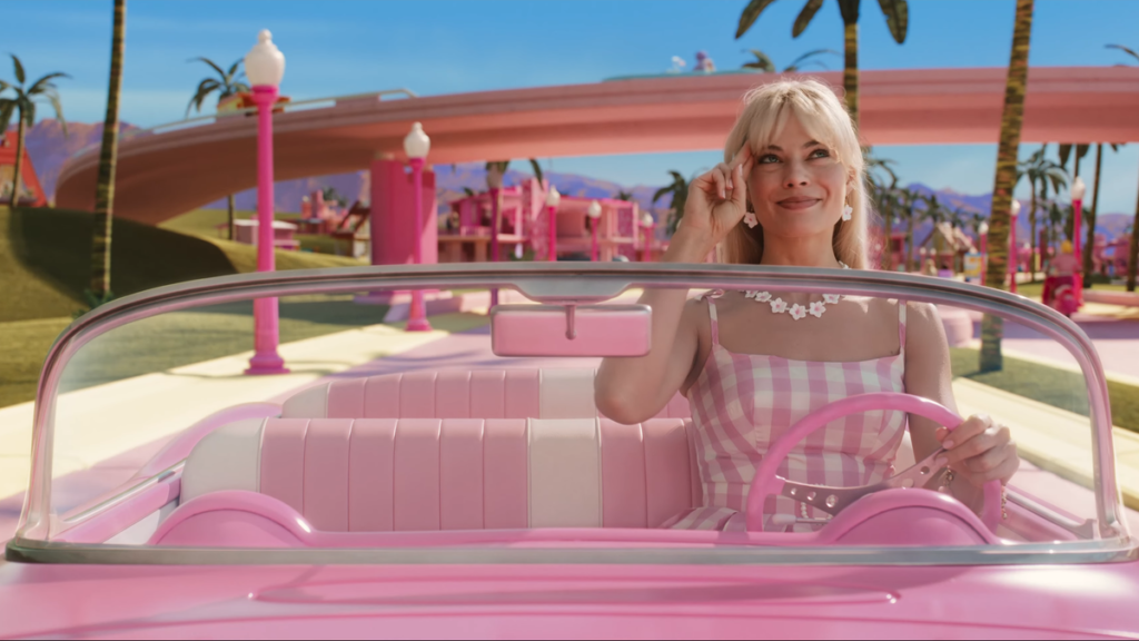 Check Out Margot Robbie's Pink Corvette in the Latest Barbie Movie Trailer