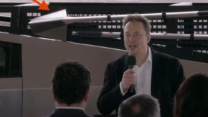 Elon Musk teases a Tesla Cybertruck tool rack with futuristic shovels