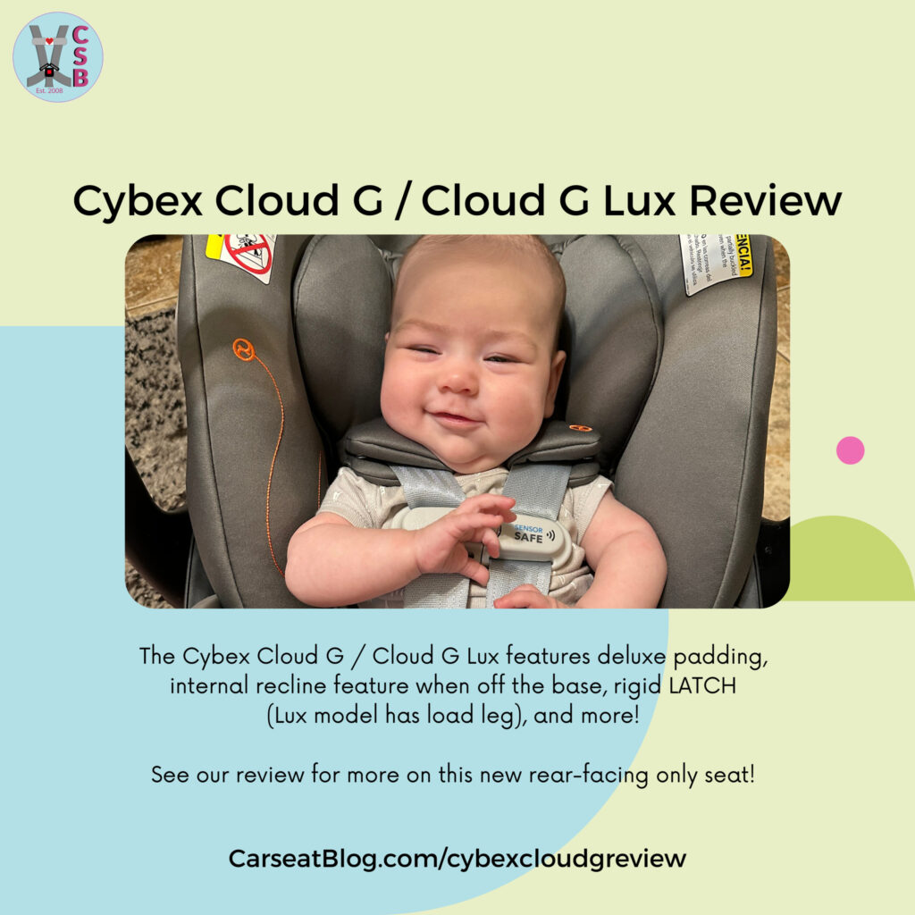 Cybex Cloud G / Cloud G Lux Rear-Facing Only Infant Seat Review: A Cloud-Based Solution