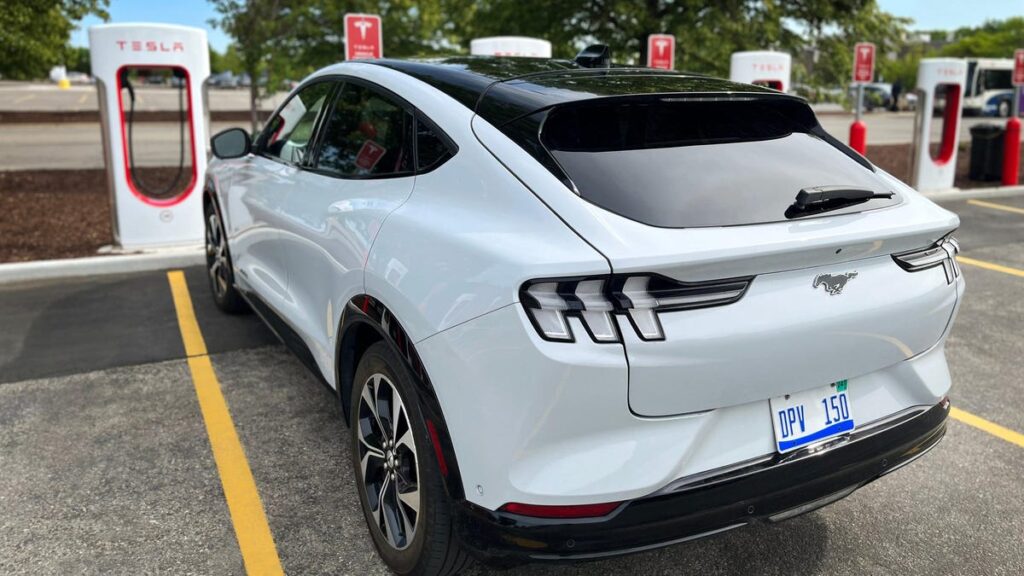 Tesla Superchargers Will Start Juicing Up Ford EVs In 2024