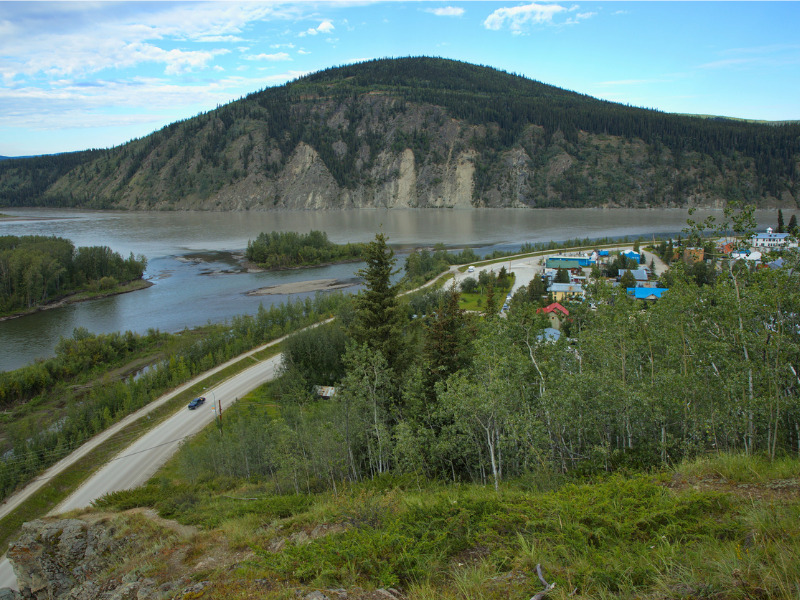 The Klondike River in Yukon