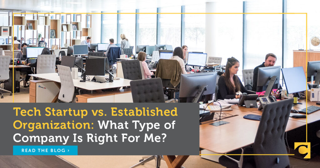 Tech Startup vs. Established Organization: What Type of Company is Right for Me?