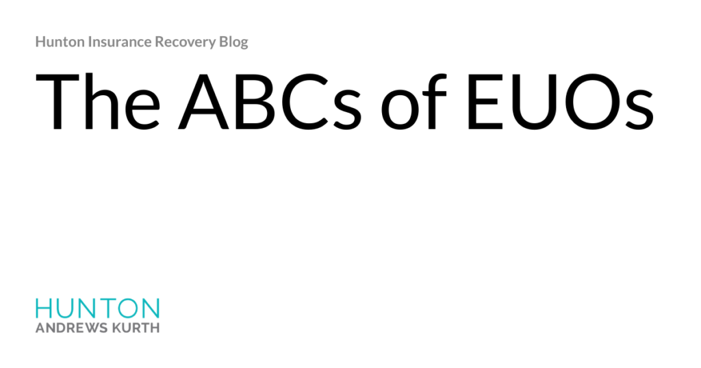The ABCs of EUOs