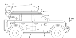 Ford Files Patent for a Roof-Carried Spare EV Battery