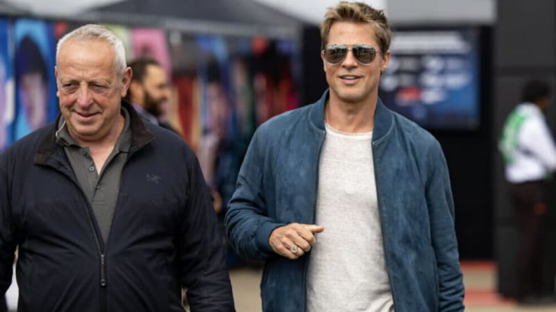 Brad Pitt takes the wheel at Silverstone GP, shooting F1 movie