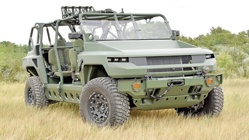This Electric Military Concept Is Based On The Hummer EV