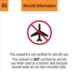 Safety 1st Turn and Go aircraft use forbidden label