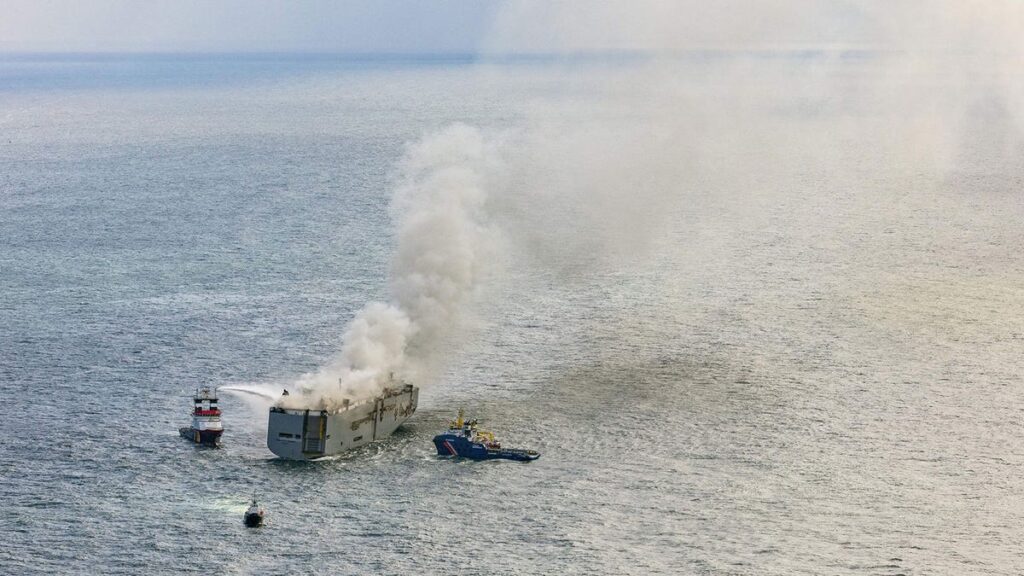 Suspected EV Fire Kills One And Burns More Than 3,000 Cars On Cargo Ship [Updated]