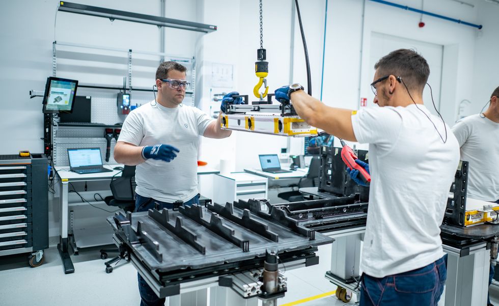 ev battery assembly rimac