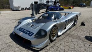 Four-rotor 1992 Mazda RX-792P IMSA race car for sale, never raced