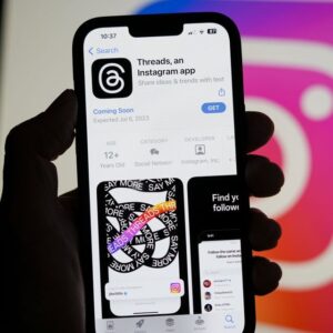 Threads app on a smartphone