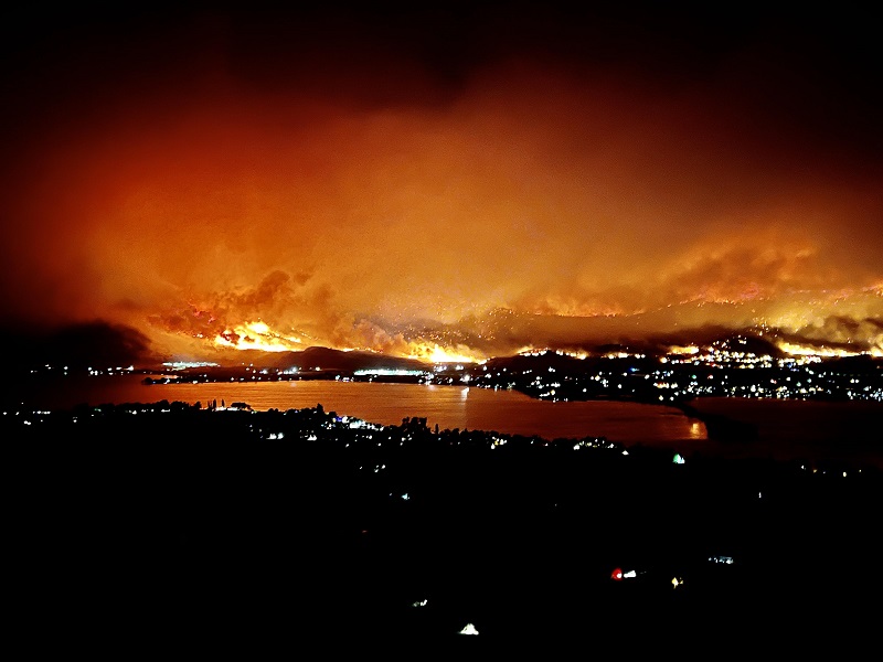 An evacuation order has been issued for more than 700 properties in Osoyoos, B.C.