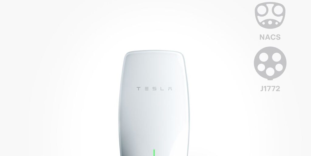 Tesla Launches New Universal Wall Connector Level 2 Charger for Both J1772 and NACS Plugs