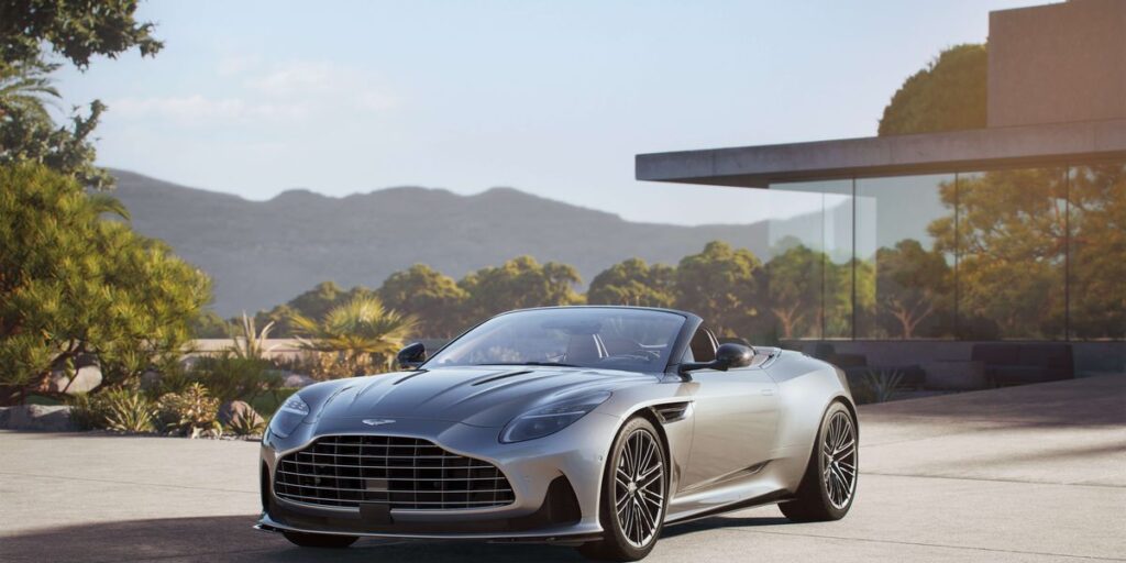 2024 Aston Martin DB12 Volante Fetchingly Follows the Coupe