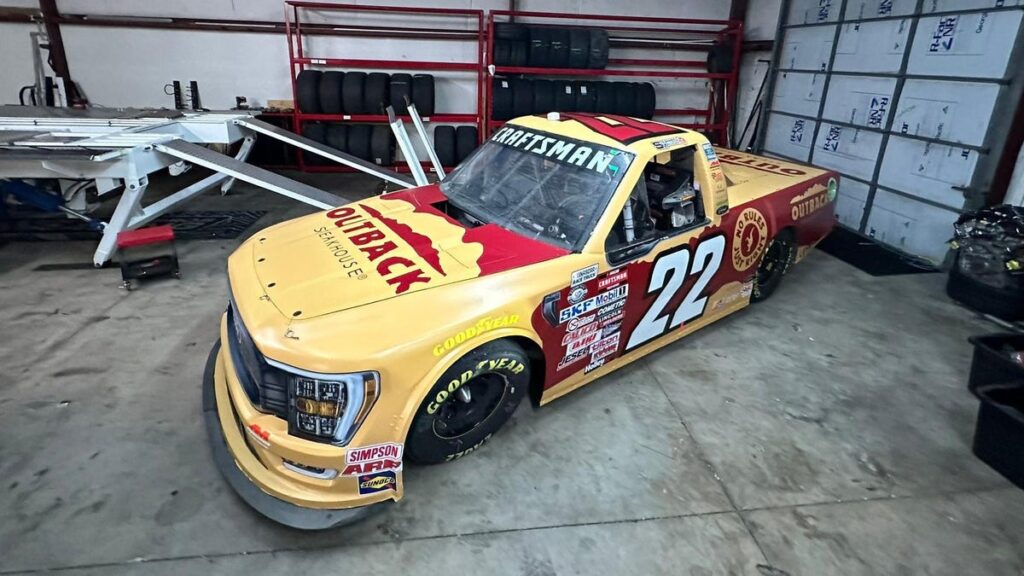 NASCAR Truck Racer Who Works As A Server At Outback Steakhouse Gets Outback Steakhouse Sponsorship