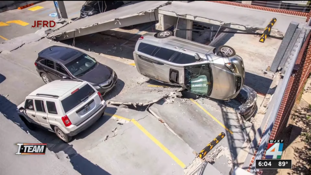 Over 100 Cars Are Indefinitely Trapped In A Collapsed Parking Garage At A Hospital In Florida