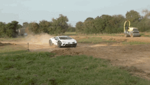 Someone Was Crazy Enough To Jump A Lamborghini Huracán Sterrato And Film It