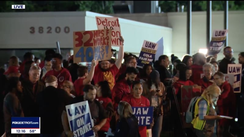 Strike 3: UAW begins historic strike against all Detroit Three automakers at once