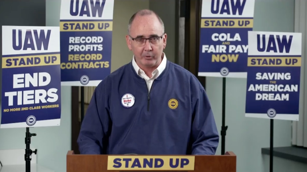 UAW president names 3 assembly plants as strike targets if deal is not reached by midnight