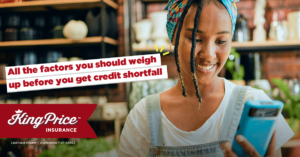 All the factors you should weigh up before you get credit shortfall