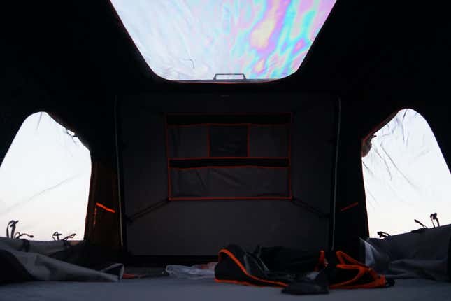 The interior of the Roofnest Condor 2 rooftop tent.