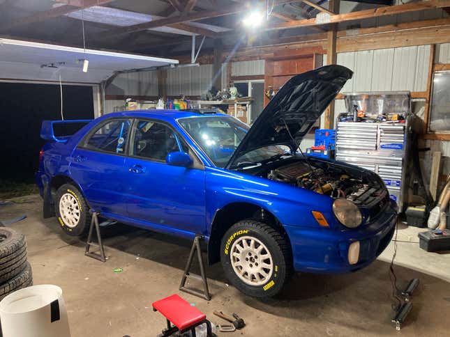 Image for article titled I Watched A Clean Bugeye WRX Die So A Rally Car Could Live