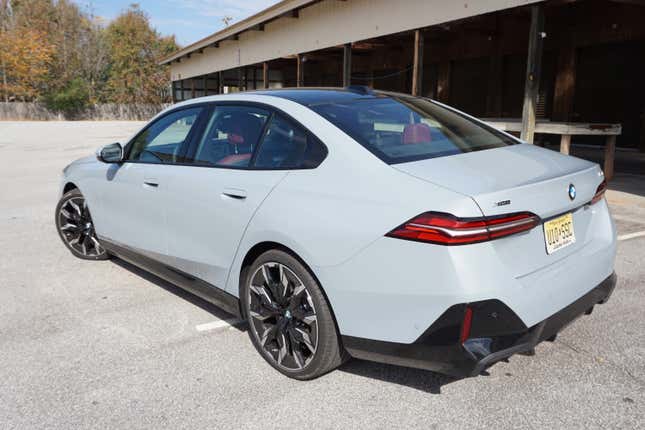 A gray 2024 BMW 530i xDrive.