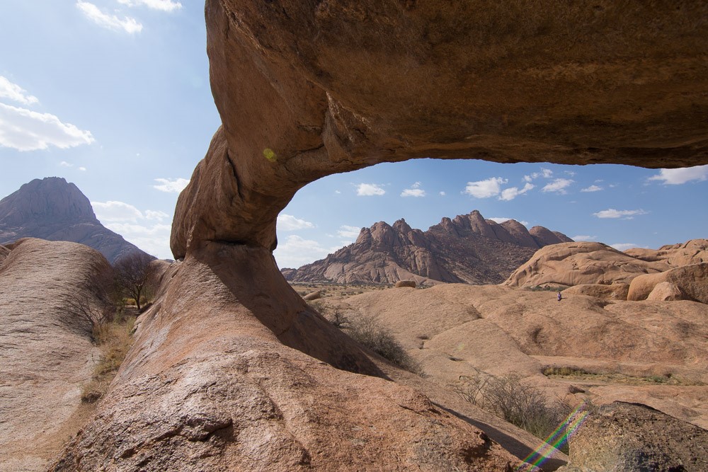 a rock formation in Namibia