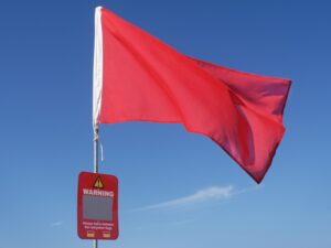 Red warning flag