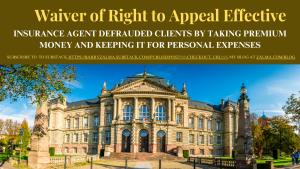 Waiver of Right to Appeal Effective
