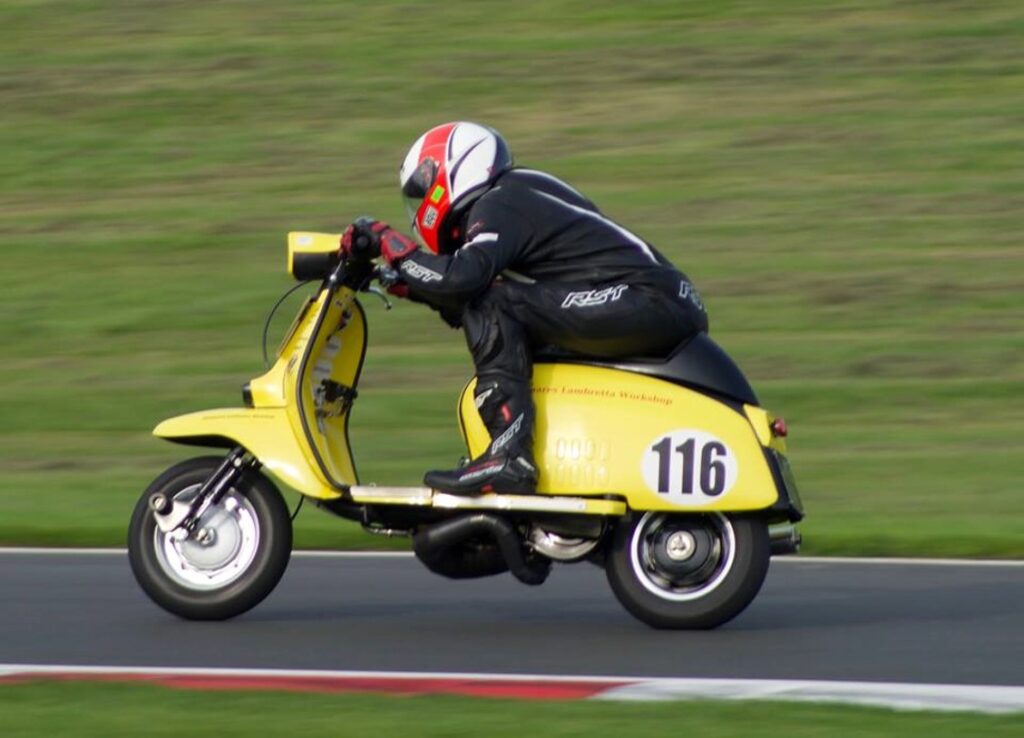 Shaun Fairhead racing Lambretta