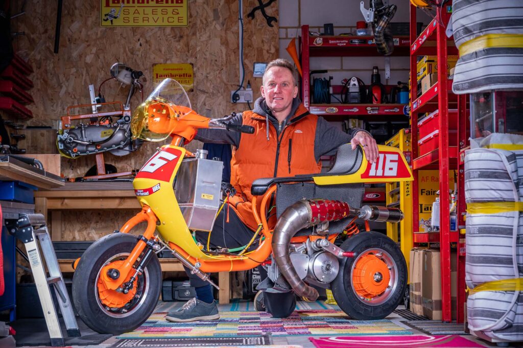 Shaun Fairhead Lambretta racing scooter