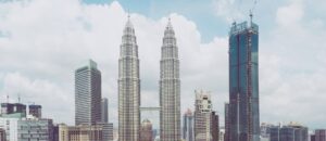 The twin towers in Malaysia