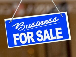 Business for sale sign.