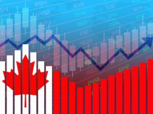 Bar graph displaying economic recovery