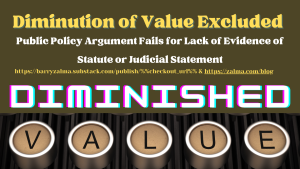 Diminution of Value Excluded