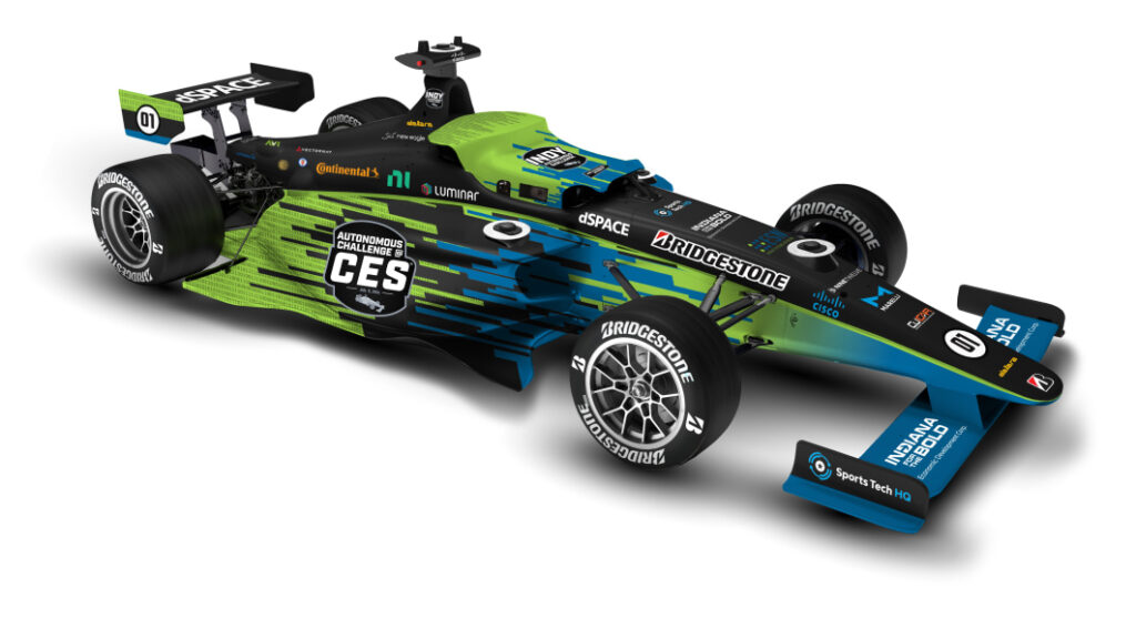 Indy Autonomous Challenge reveals improved and faster race car at CES 2024