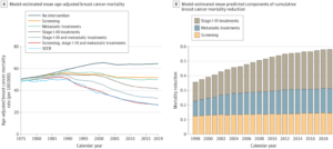 Screening vs. treatment: What caused the reduction in breast cancer mortality since 1975?