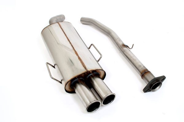 Catback exhaust on white background