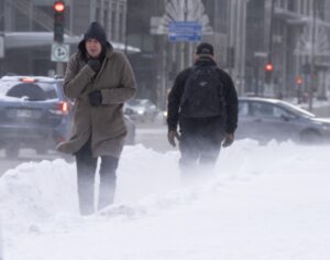 Frigid cold temperatures in Montreal