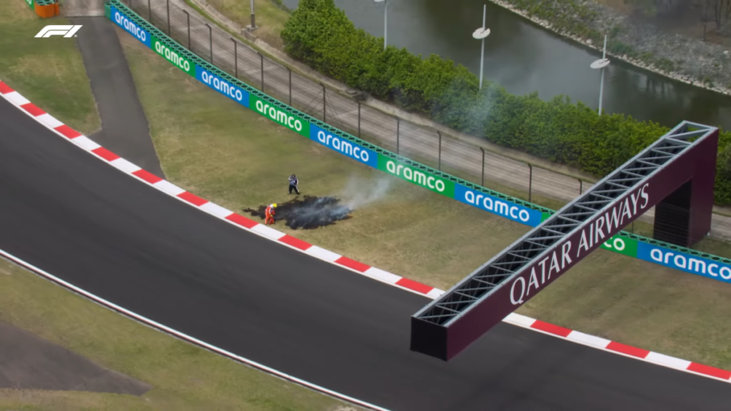 China's F1 Fires Could Be Caused By Sparking Cars Igniting Swamp Gas