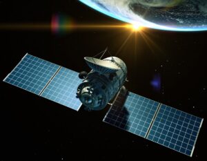 Satellite taking images used for risk assessments