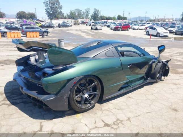 Wrecked McLaren Senna