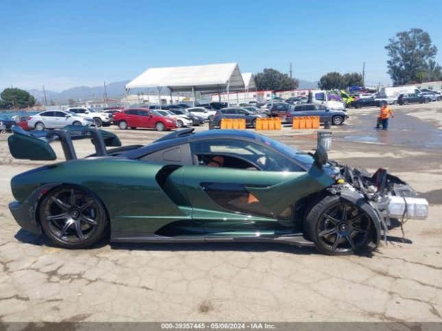 Wrecked McLaren Senna