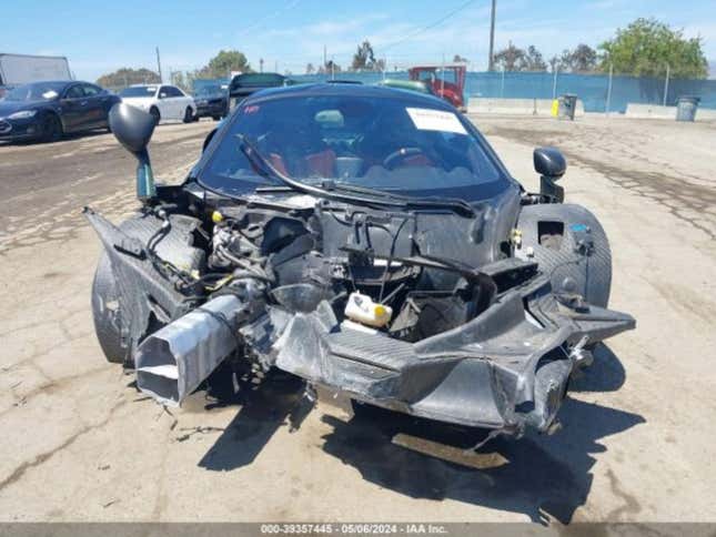 Wrecked McLaren Senna