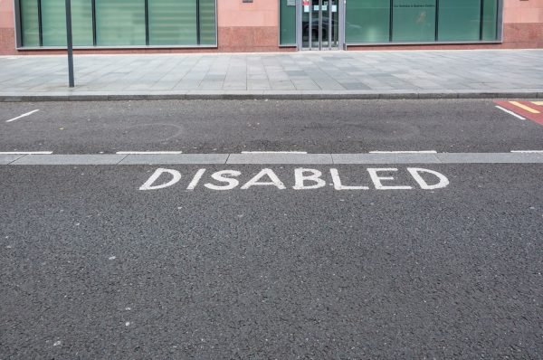 Disabled bay in the UK