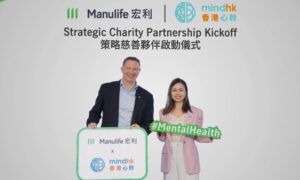 Manulife Hong Kong joins forces with charity to champion mental health awareness