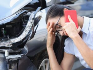 Phone call after fender bender