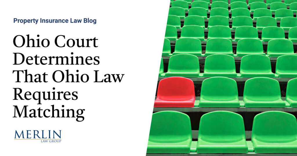Ohio Court Determines That Ohio Law Requires Matching
