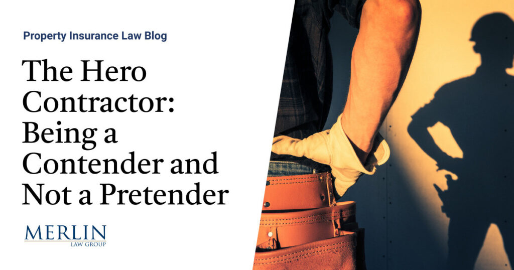 The Hero Contractor: Being a Contender and Not a Pretender